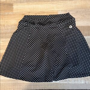 Dona Jo Polka Dot Black Skort SZ LG